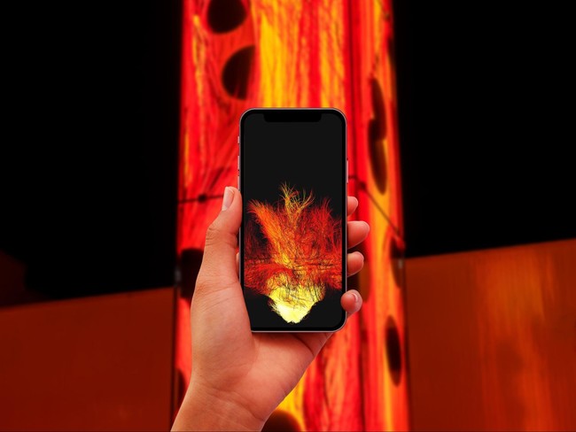 チームラボ 作品の炎を持ち帰りほかの人につなげるアプリをリリース 世界中へ広がる炎を地図上で確認可能 企業で働くクリエイター向けウェブマガジン Creatorzine クリエイタージン