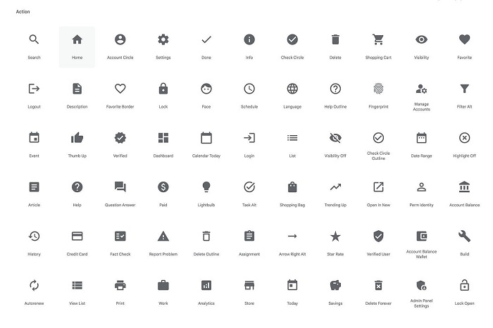 出典：Icons - Google Fonts