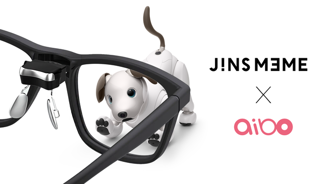 JINSが販売するメガネ型ウエアラブルデバイス「JINS MEME 」とソニーの「aibo」が連携|CreatorZine│クリエイティブ×ITの情報でクリエイターを応援するウェブマガジン