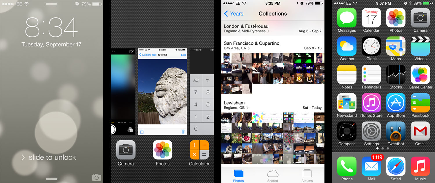 出典：Apple iOS 7 Review: A Major Makeover That Delivers, But Takes Some Getting Used To | TechCrunch